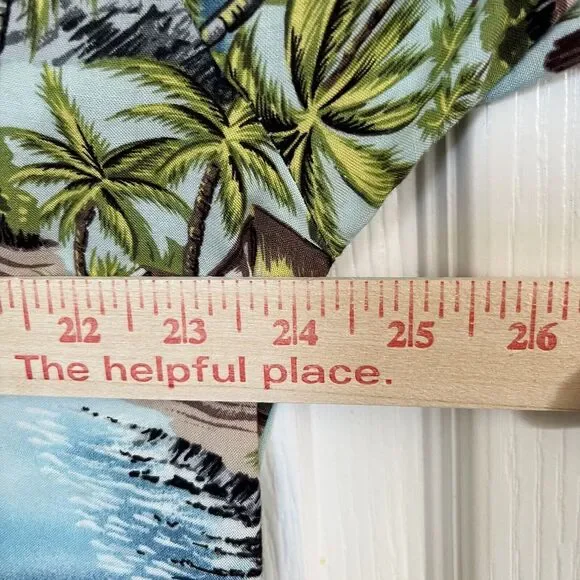 Ocean Current Hawaiian Short Sleeve Button Up Shirt Men M Colorful Rayon Vtg - Picture 6 of 7